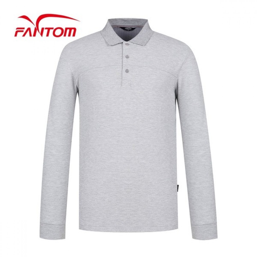 (Phantom) メンズニットカラーカジュアル長袖Tシャツ