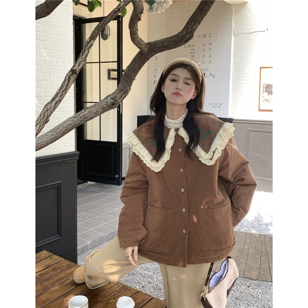 人気ボアアウター （2024はボアで決まり） 裏起毛 厚手 秋冬　切り替え　ボアコート　ゆったり　カーディガン　アウター　カジュアル　韓国ファッション