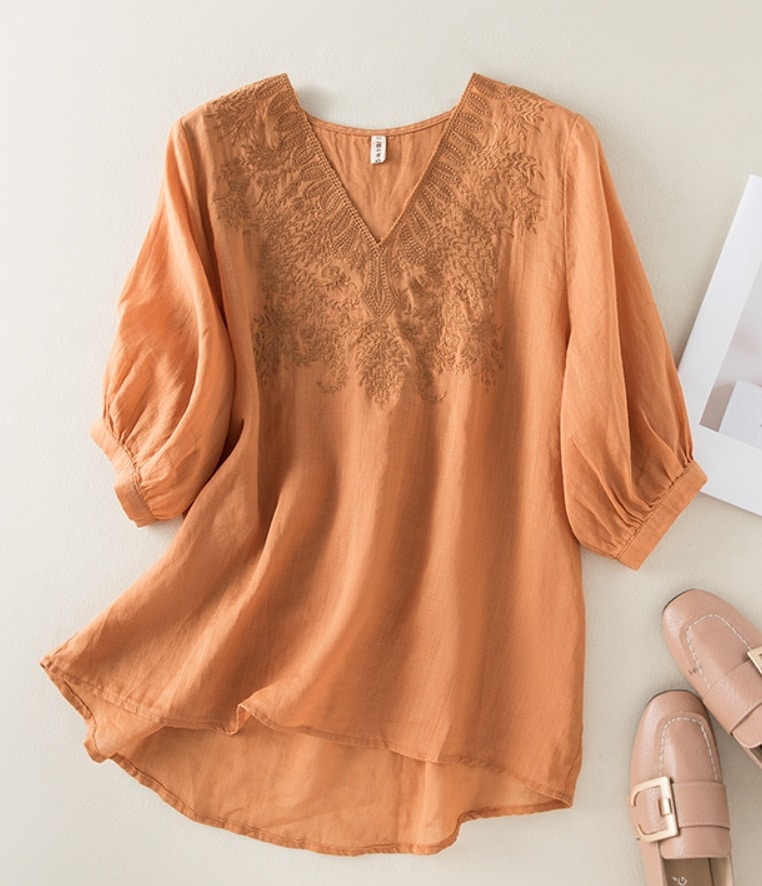 トップス デート モテアイテム ブラウス チュニック ざっくりニット 半袖 レース 刺繍 シフォン 可愛い きれいめ 上品 おしゃれ かっこいい 可愛い ラブリー キュート ガーリー クール