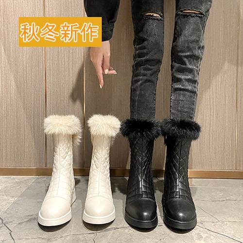 スノーブーツ ムートンブーツ 厚底 レディース ショートブーツ ミドルブーツ 大きいサイズ 防寒 裏起毛 ムートン 暖か 歩きやすい 防寒 短靴 ボア ファーブーツ 通学 通勤 カジュアル 冬 22~