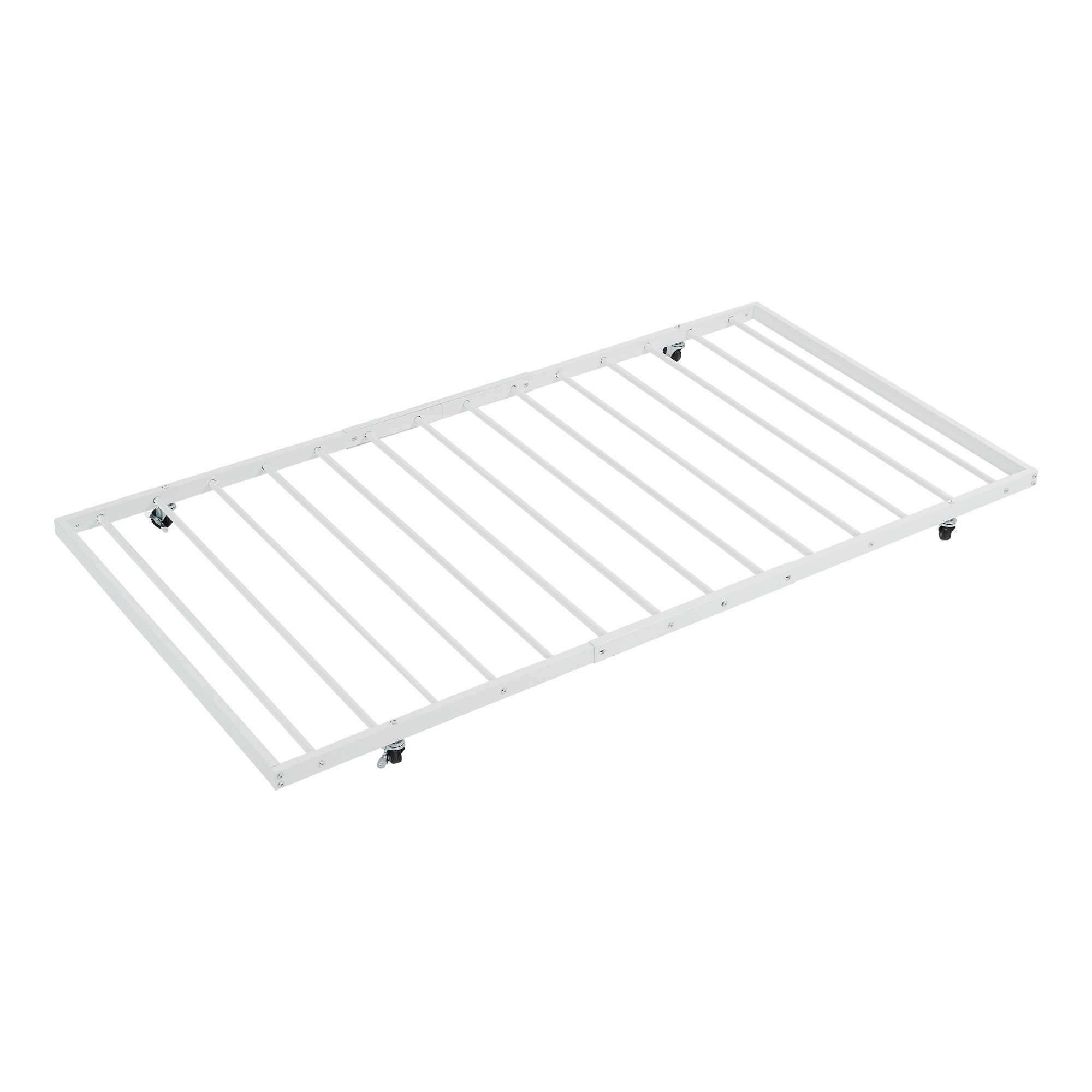 【新品】195*97cm　パイプベッド シングル 収納 北欧風 子供部屋 送料無料 スチール 耐震 ベッド SDG