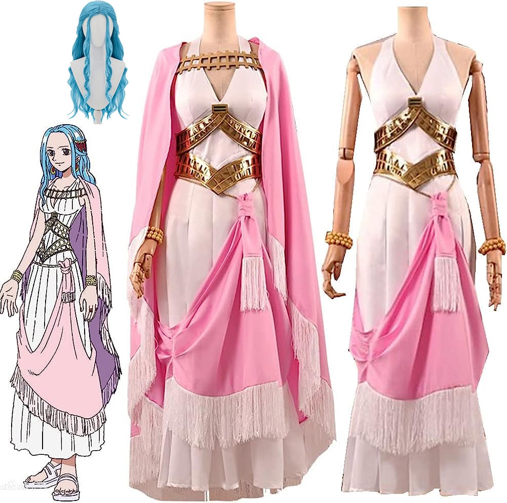 ワンピース one piece コスプレ ネフェルタリビビ プリンセスドレス コスプレ衣装 華麗版 フルセットセクシー かわいい コスプレ衣装 可愛い コスプレ ハロウィン 学園祭 文化祭
