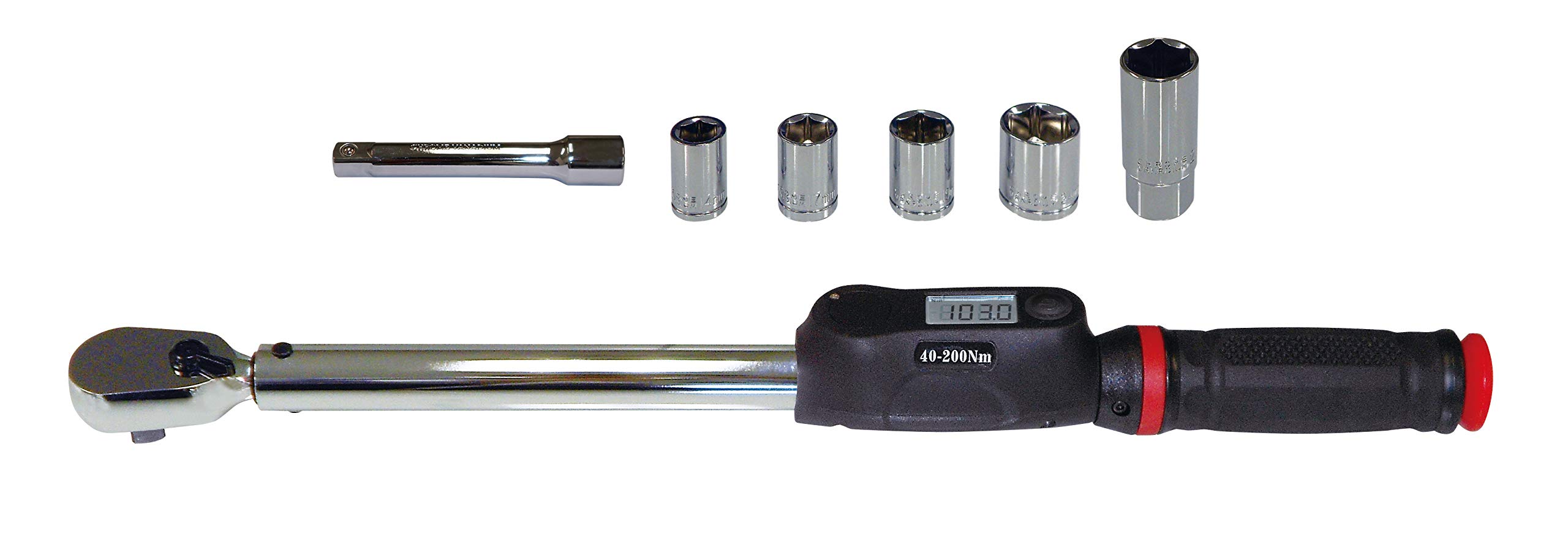 エマーソン(Emerson) デジタルトルクレンチ トルク対応レンジ 40200N・m トルク精度 4% 12.7mm (1/2インチ) 103N・mプリセットタイプ 簡単トルク設定 14/17/