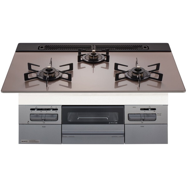 N3WV6RWAP3SIC-13A Mikke (ミッケ) ビルトインガスコンロ (都市ガス用・3口・両側強火タイプ・幅60cm)