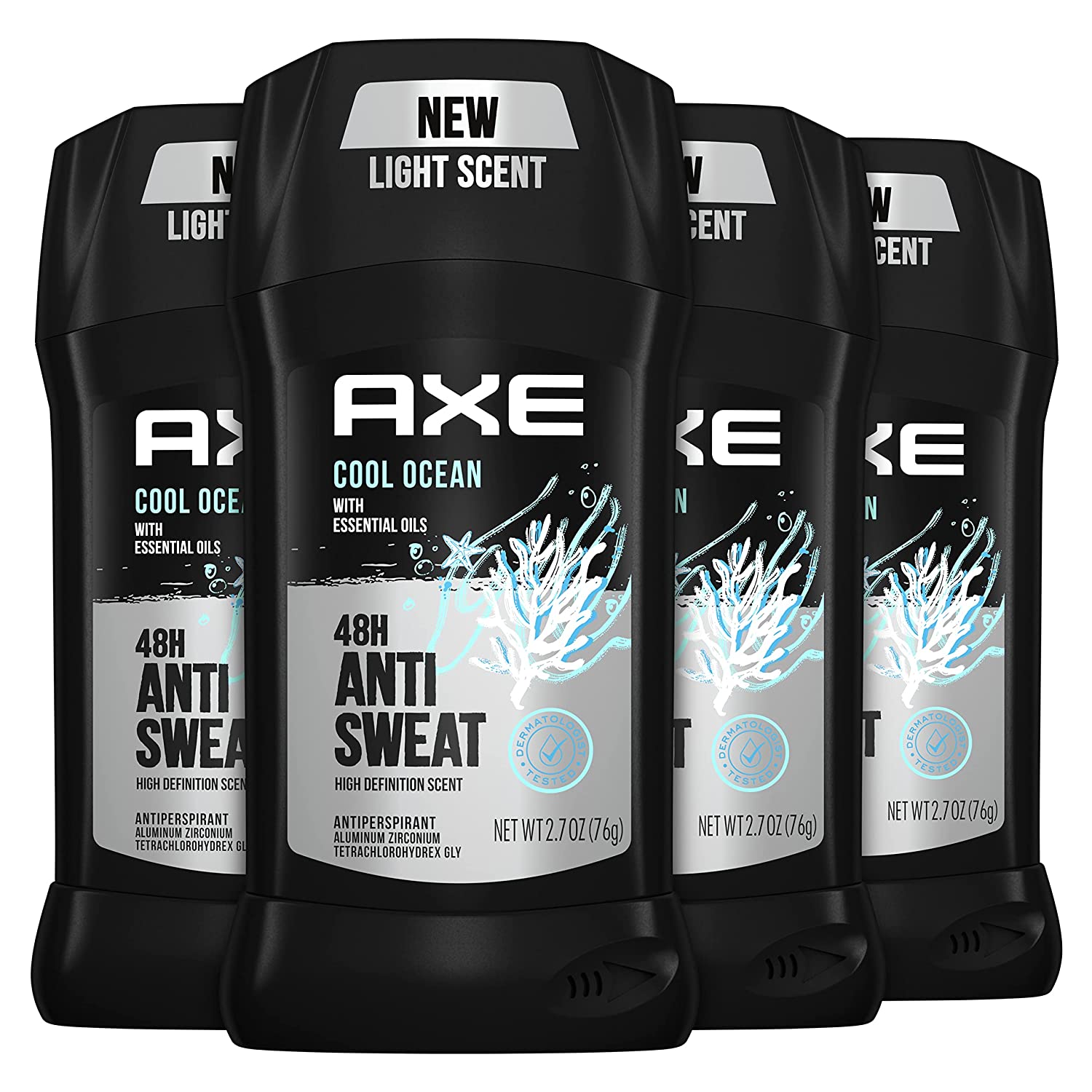2年保証 Axe アルミニウムフリー フレッシュオーシャンの香り 4本セット 男性用 制