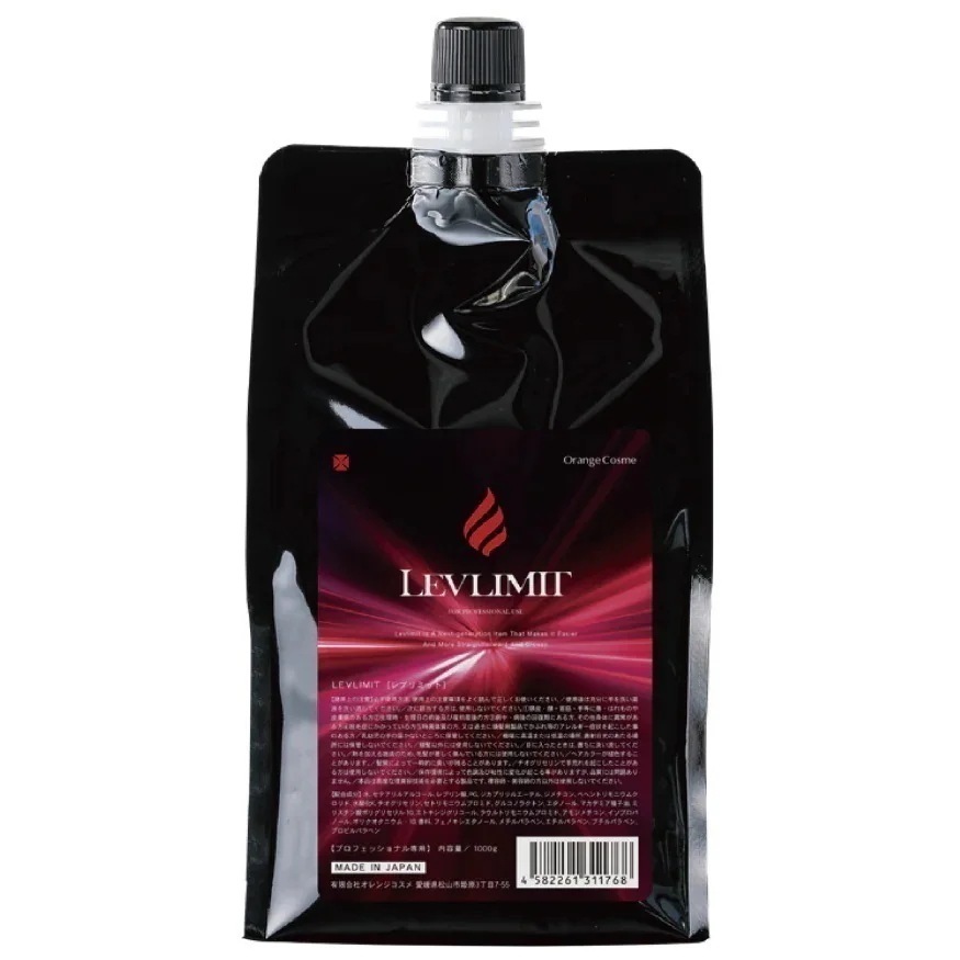 [国内正規品]オレンジコスメ LEVLIMIT (レブリミット） 1000ｇ Orange Cosme髪質改善 髪管理 次世代酸熱補正アイテム 簡単 ストレート感 艶感 グルコノラクトン レブリン酸