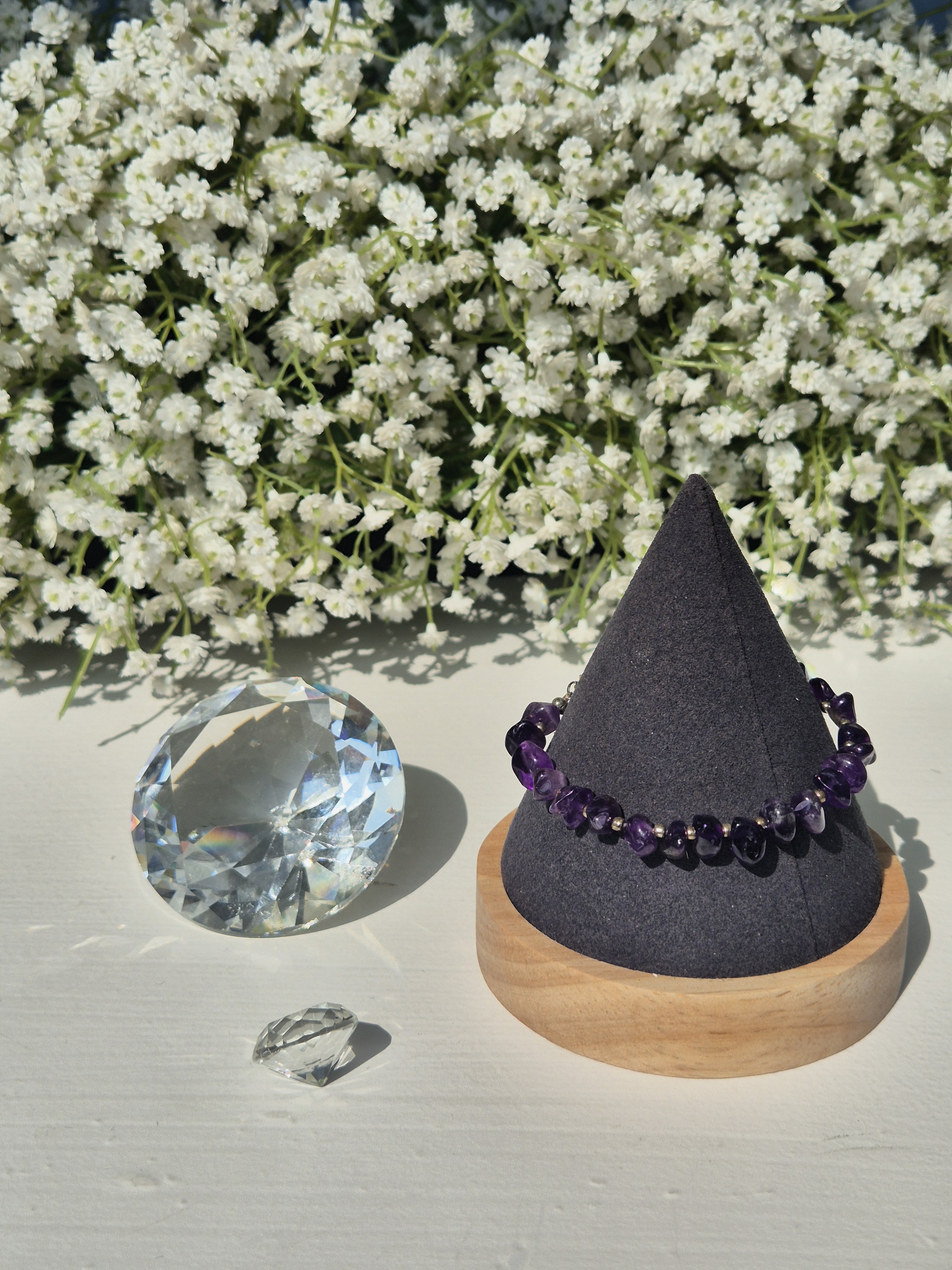 アメジスト天然石ブレスレット