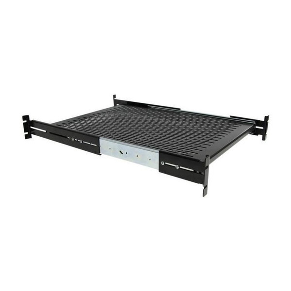 UNISLDSHF19 [2U 放熱穴付スライド式サーバーラック棚板/収納棚(奥行き調整可能)] メーカー直送