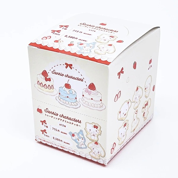 サンリオキャラクターズ トレーディングアクリルステッカー 全12種 コンプリートBOX スウィートケーキ 日本製 Sanrio_9043-srtz-431