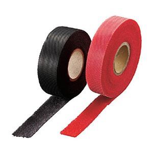 （まとめ）マジックケーブルロールタイ 幅15mmx長さ10m 赤 TRMGTP-15R 1巻[x5]