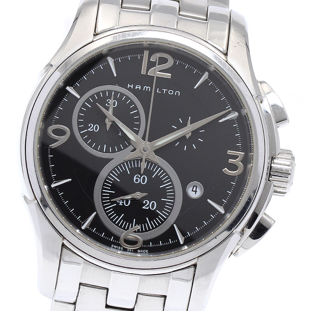 ハミルトン HAMILTON H326120 ジャズマスター クロノグラフ クォーツ メンズ _890425【中古】