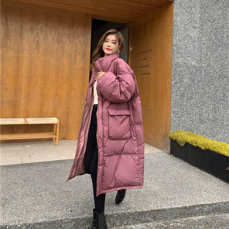 ダウンジャケット ロング丈 ダウンコート レディース ダウン コート ロング アウター 大人 ミセス フード付きコート 秋 冬 ジャケット コート 大きいサイズ 羽織り 無地 厚手 暖かい ファッショ