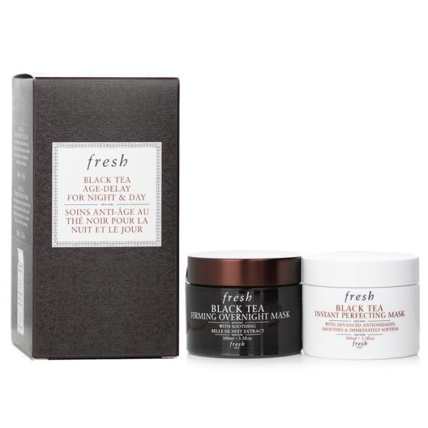 ブラックティー エイジディレイ フォー ナイト&デイ セットブラックティー インスタント パーフェクティング マスク 100ml + ブラックティー ファーミング オーバーナイト マスク 100ml
