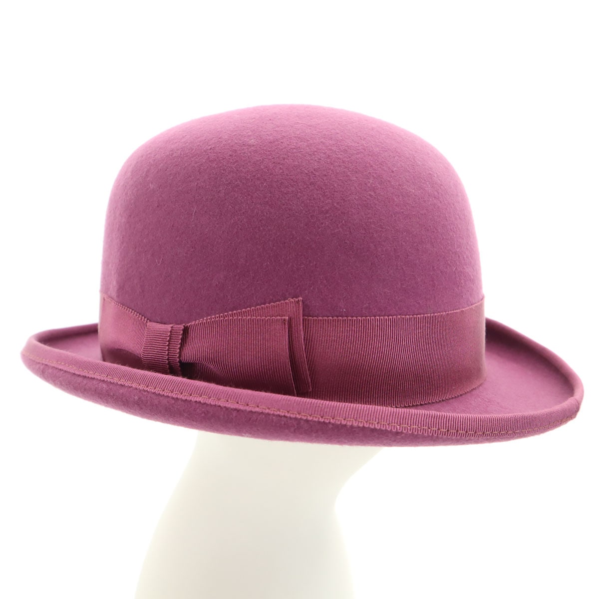 美品 KNOX ノックス CA4LA カシラ別注 ウール ハット 57cm パープル 帽子 メンズ 古着