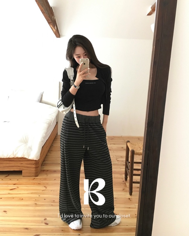 ウィニーボーダーニットロングパンツ pt1478