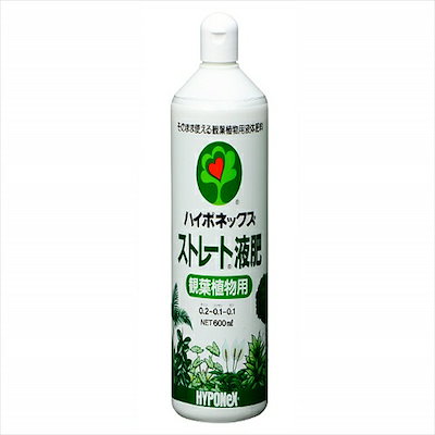 他サイト： ハイポネックスジャパン ﾊｲﾎﾟﾈｯｸｽ ｽﾄﾚｰﾄ液肥 観葉植物用 600ml ガーデニング 園芸 草花 観葉植物 花壇 庭 畑の商品画像