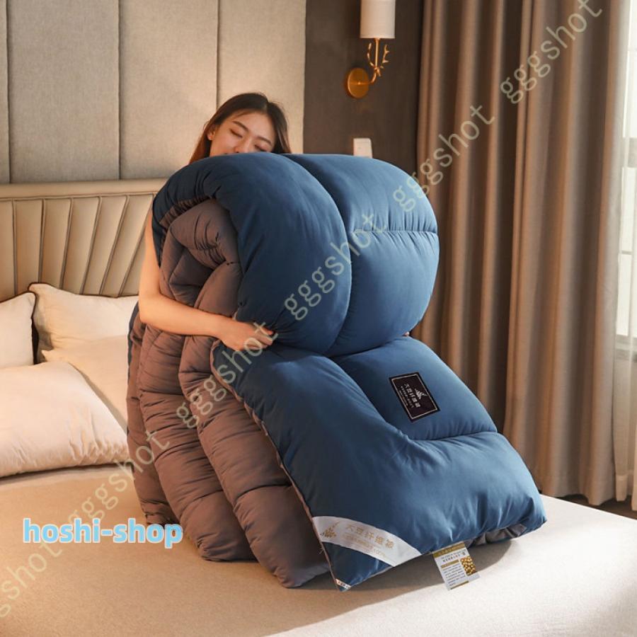 かけふとん シングル 重い 保温 冬 掛け布団 ふわふわ はだかけ布団 冬用掛け布団 ダウン代替 偏りを防ぐ 秋 温かい オールシーズンケット ブランケット