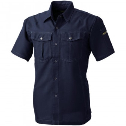 桑和 977 半袖シャツ 6Lサイズ ネイビー(1) Absolute GEAR