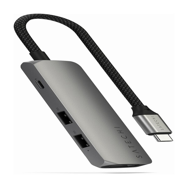 PST-P4SM スペースグレイ ハブ・ドッキングステーション 4-in-1 USB-C Slim Multiport Adapter 4K 日本正規代理店品