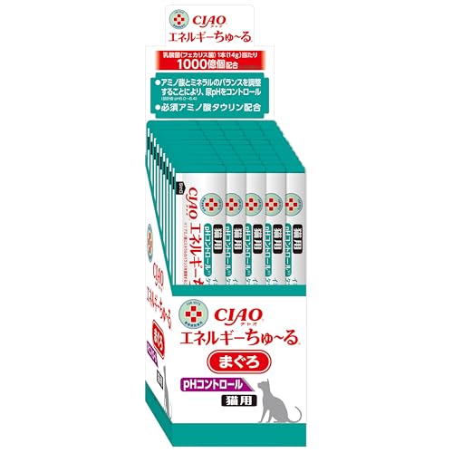 チャオ () 猫用おやつ エネルギーちゅ～る 乳酸菌1,000億個 pHコントロール まぐろ味 14グラム (x 50本)