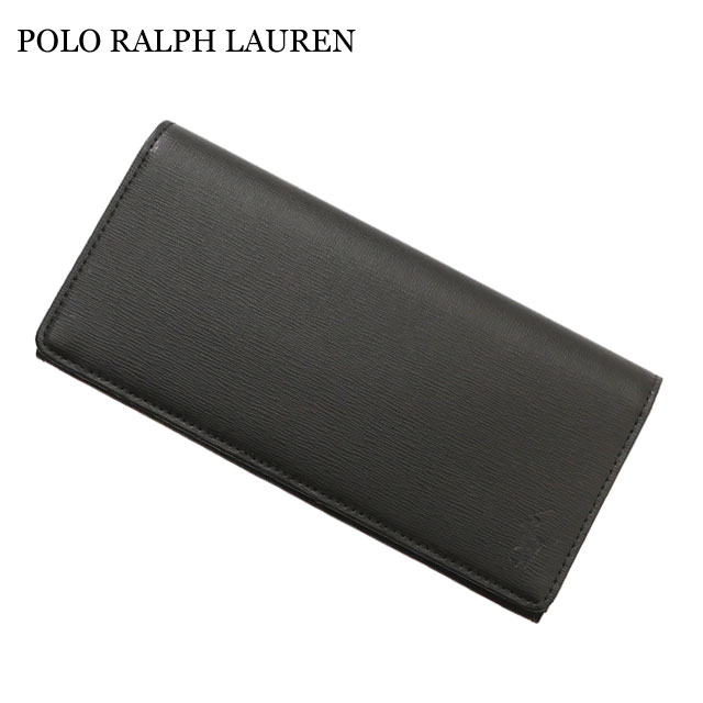 ポロ ラルフローレン POLO RALPH LAUREN P-1011ORIN LEATHER LONG WALLET 長財布 BLACK 271-000435-011