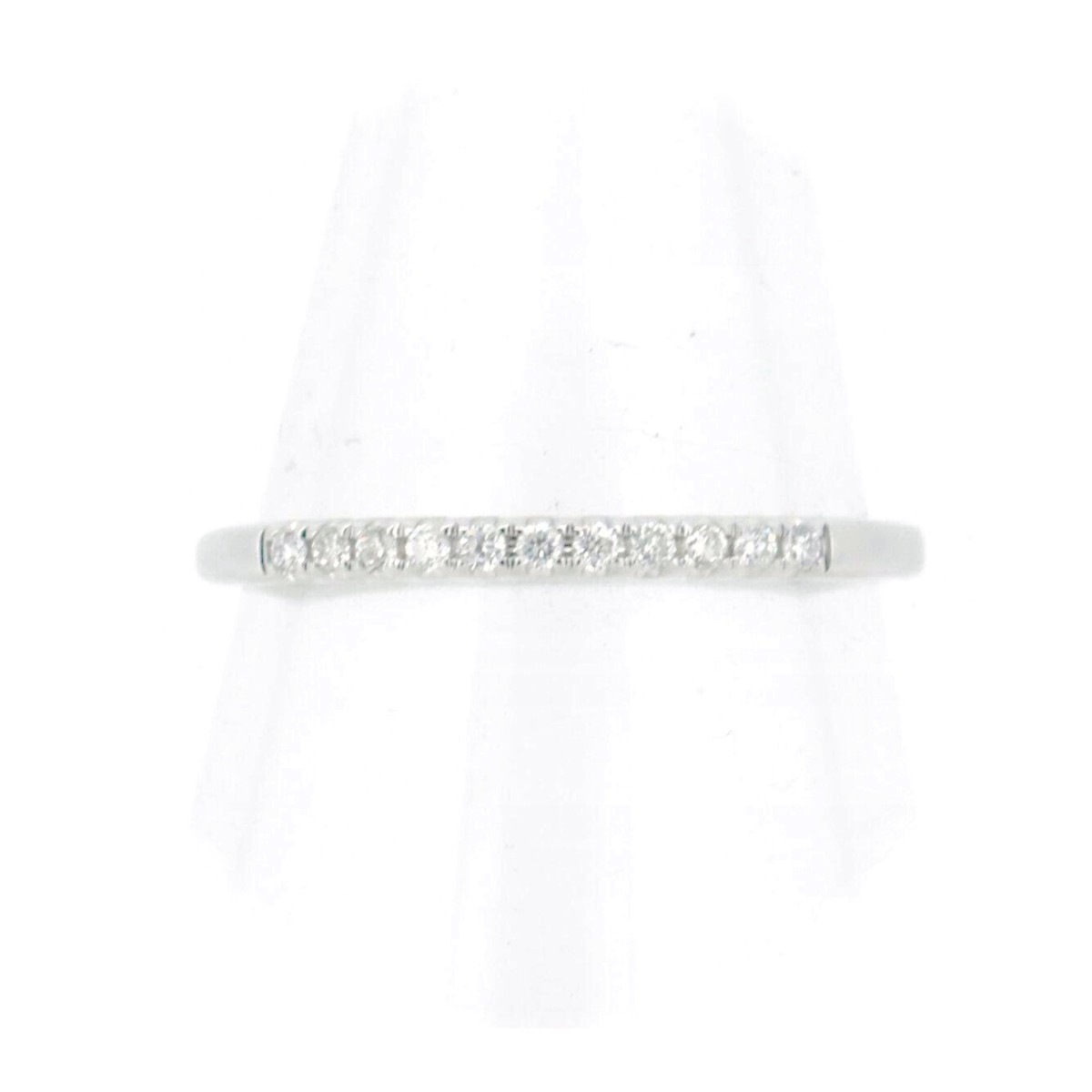 ハーフエタニティ ダイヤモンド リング 指輪 13号 K18WG(18金 ホワイトゴールド) 質屋出品