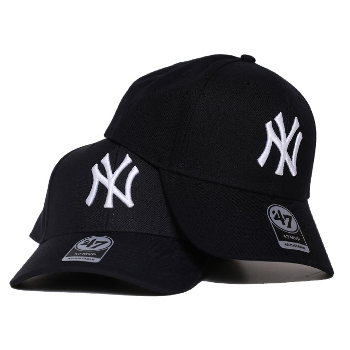 7 キャップ ヤンキース 公式 NY メンズ レディース 春夏秋冬用 紺 黒 大きいサイズ MLB ロゴ 47brand フォーティセブン MVP ニューヨークヤンキース