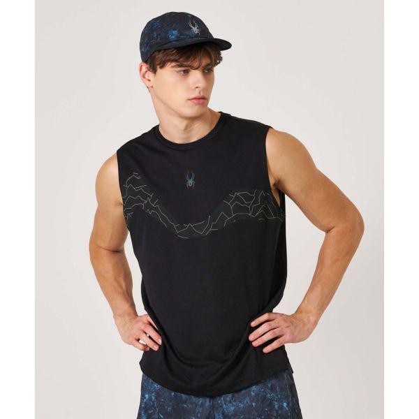 男性リードリレーシングスリーブレスシングレットSPKFCNSL231MBLK 659846