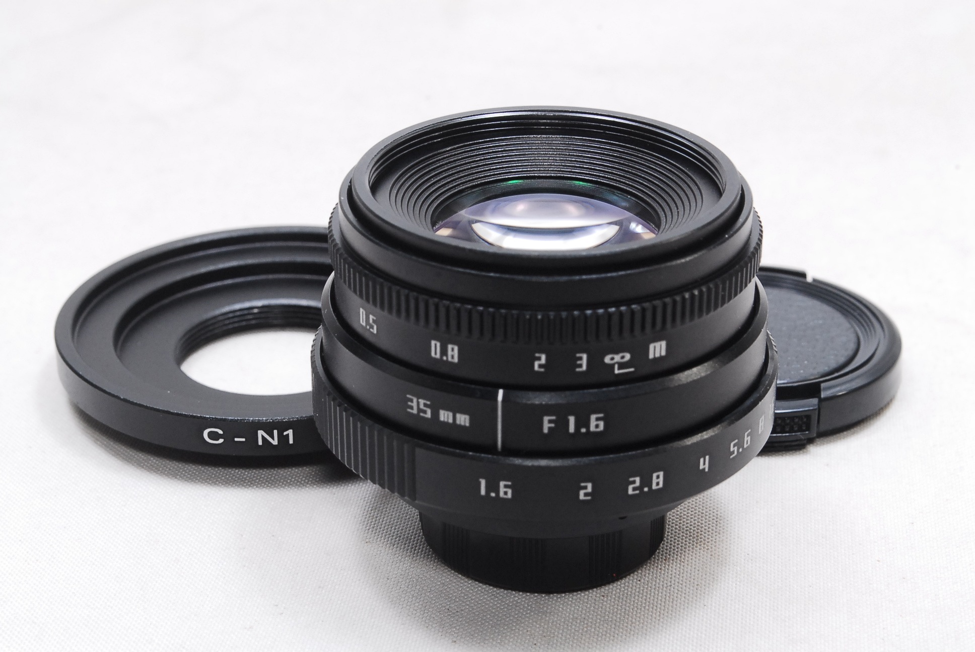 35mm F1.6 BK Nikon ニコン C-N1 Fujian CCTV ミラーレス Cマウント 大口径 単焦点レンズ