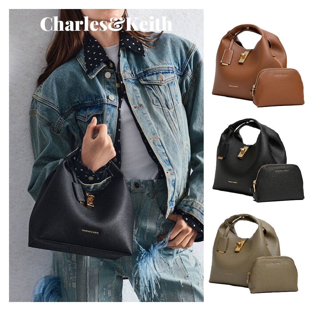 Chance Recycled Turn-Lock Bucket Bag