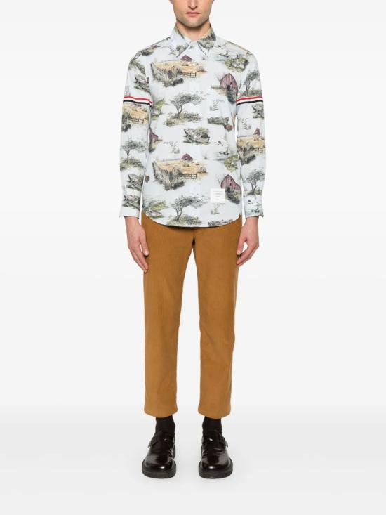 THOM BROWNE Men Shirts MWL301OF0976 996 SEASONAL MULTI