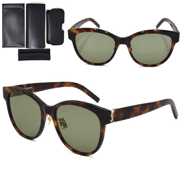 サングラス SAINT LAURENT SL M107/K 003 アジアンフィット レディース SLM107K-003 ハバナ グリーン