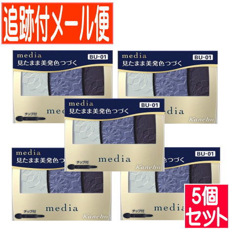 【5個セット】カネボウ メディア グラデカラーアイシャドウＮ BU-01 3.1g【メール便送料無料/5個セット】