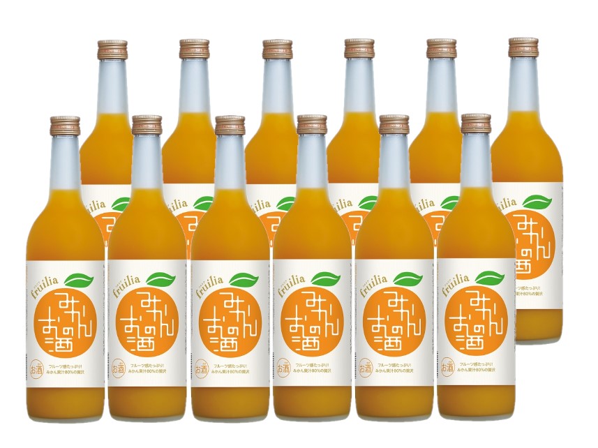 國盛 果実のお酒 フルリア みかんのお酒 720ml　2ケース/12本