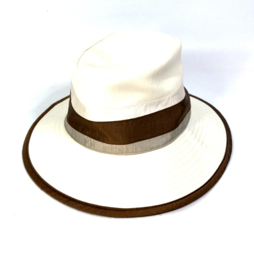 ハット ハット帽 帽子 バイカラー バケットハット ボブハット コットン ブラウン/アイボリー系