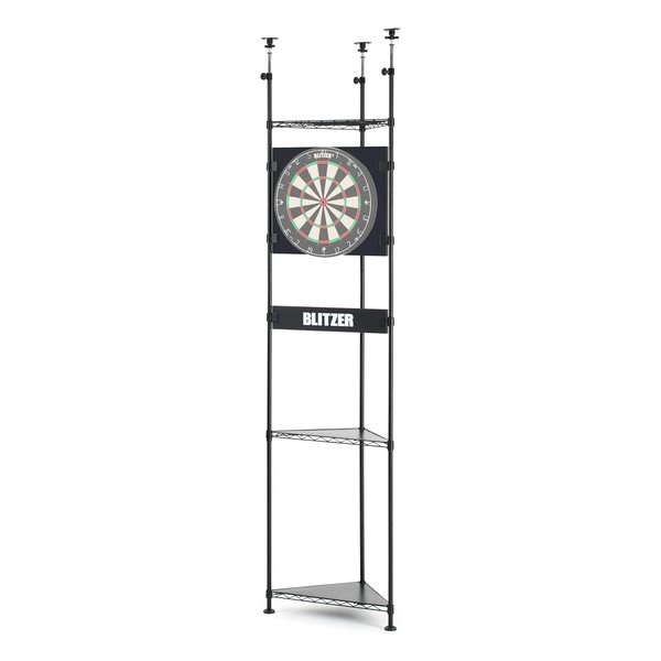 コーナーダーツスタンド W61×L D 36×H217313cm/ブラック BSD31-BK
