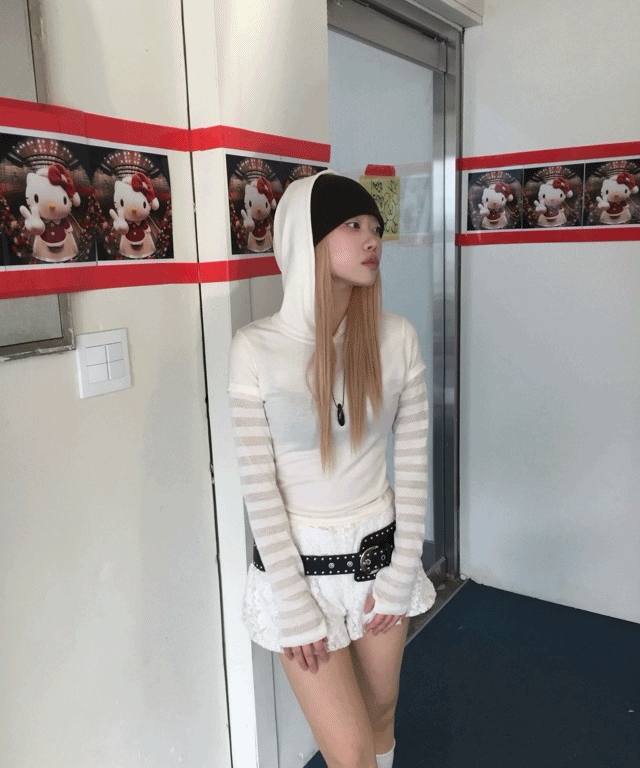 See-through Danara hoodie [2color]