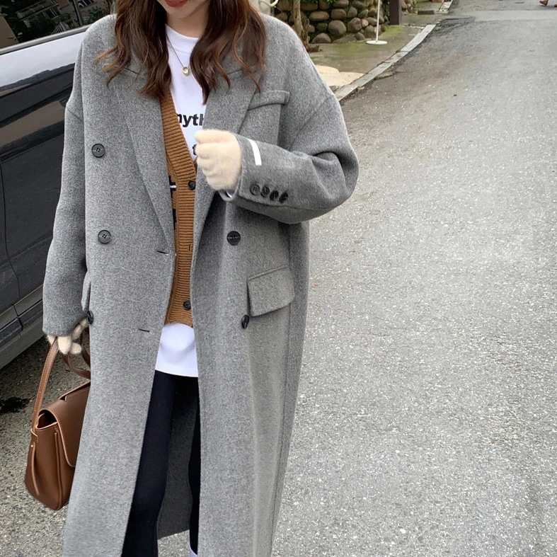 新品 大人気 チェスターコート レディース 秋冬 チェスターコート ロング丈 ラシャコート 黒 スーツジャケット 韓国風 アウター 通勤 着痩せ オシャレ ゆったり 大人