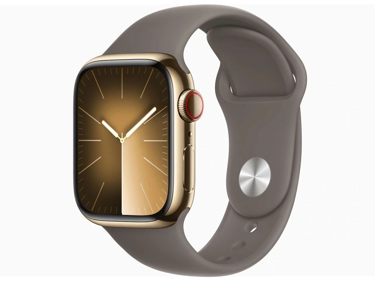 Apple Watch Series 9 GPS+Cellularモデル 41mm MRJ53J/A [ゴールドステンレススチールケース/クレイスポーツバンド S/M]