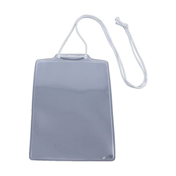 （まとめ） TRUSCO イベント用名札ハガキサイズ グレー TNH-10-GY 1袋（10枚） 5セット