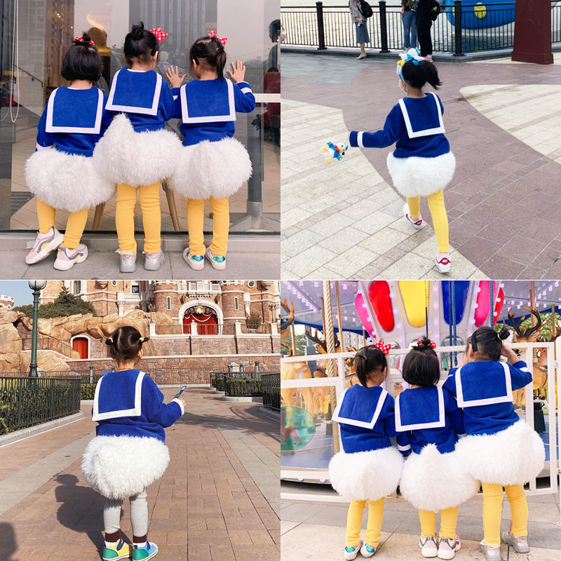 超人気 ドナルドダック コスプレ ベビーダック スーツ 洋風 漫画 お出かけ 子供服