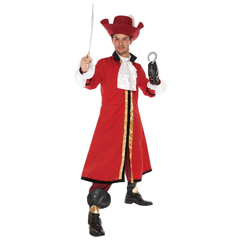 コスプレ 仮装 キャプテンフック 男性用 【 コスプレ 衣装 ハロウィン 仮装 コスチューム ディズニー グッズ ピーターパン メンズ フック船長 童話 おとぎ話 パーティーグッズ 公式 余興 正規ラ