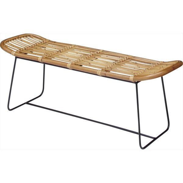 リゾート気分でリラックスできるラタンのベンチ 北欧 ナチュラル チェア ダイニングチェア アウトドア ガーデン ダイニング キッチン ダイニングキッチン