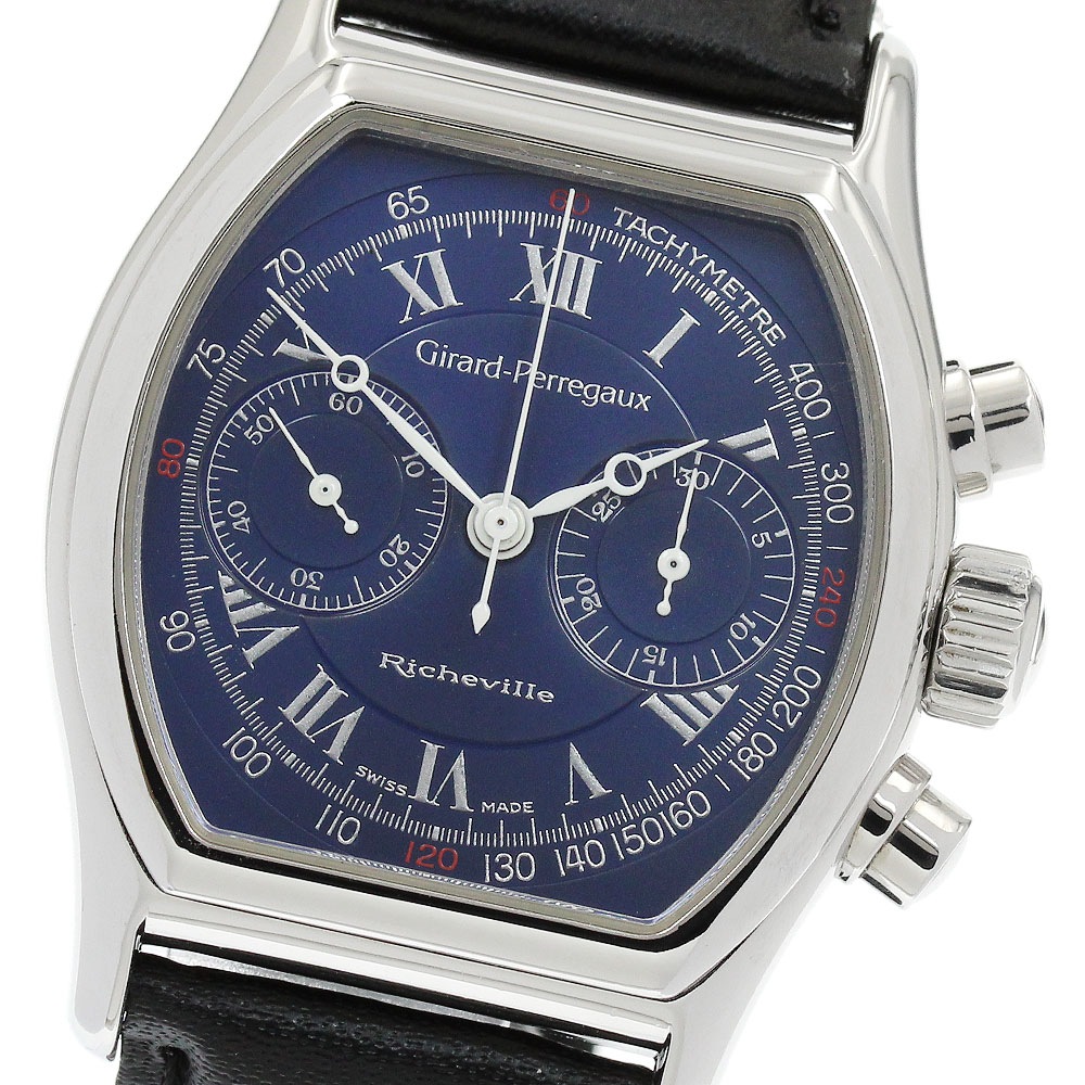 ジラール・ペルゴ GIRARD PERREGAUX 2710 リシュビル クロノグラフ 手巻き メンズ 良品 _907871【中古】