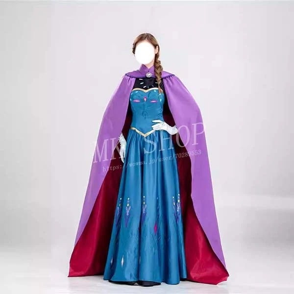 「急速出荷」最低価!格!アナと雪女王 エルサ コスプレ 衣装 エルサ 戴冠式 ドレス ワンピース 大人 プリンセス なりきり 仮装 コスチューム イベント 映画 仮装