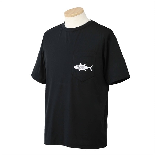 オレンジブルー ウェア MZAP-764mazume プライムフレックスTシャツ TUNA ブラック×ホワイト L