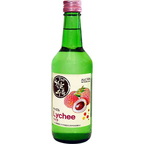 【送料無料】業務用　ワインのような焼酎　チャズル焼酎　 ライチ味　14度 360ml x 20本 果汁　りんご熟成発酵焼酎 韓国 ドラマ 定番 食品 料理 お酒 業務用 焼酎 甲類 リキュール