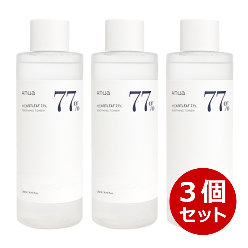 ドクダミ77% スージング トナー, 250mL*3, 1+1+1
