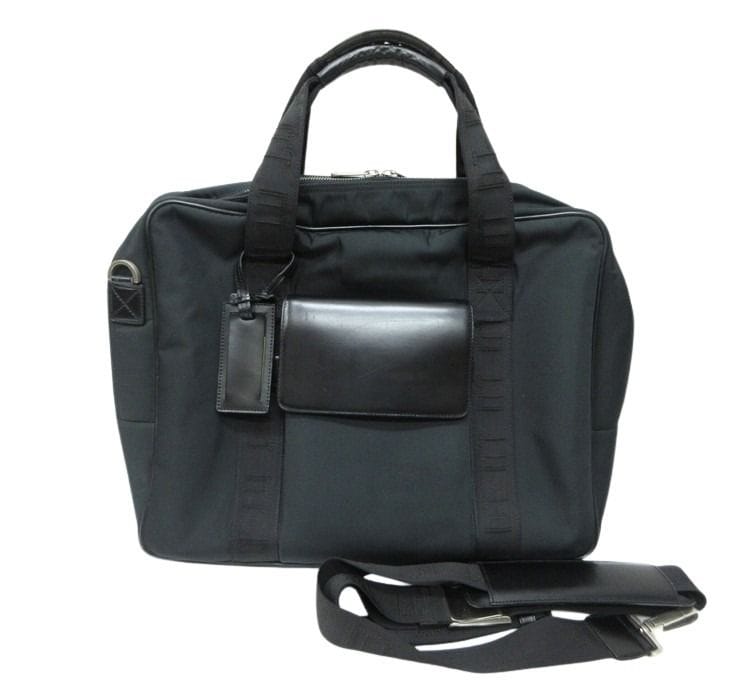 ビジネスバッグ トラベラーズ LC6030A ナイロン レザー - 2WAY ショルダーバッグ シルバー金具 ブラック系 ブランド 高級 人気【本物保証】