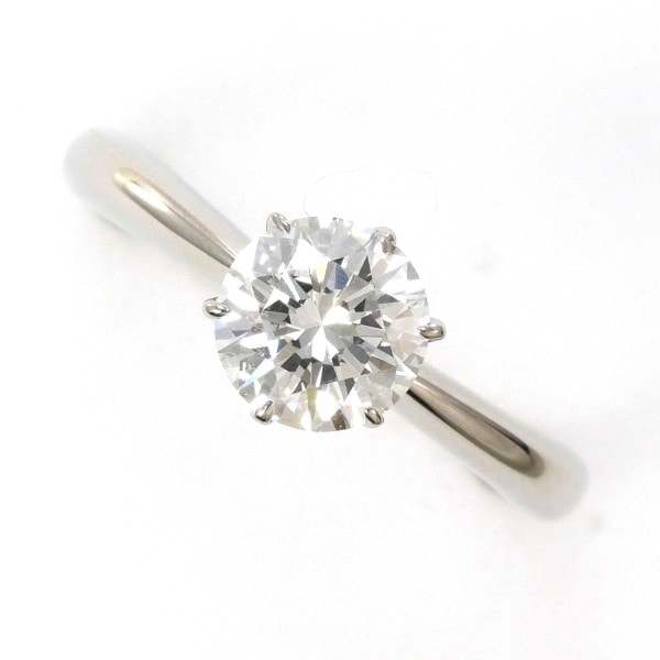 PT900 プラチナ リング 指輪 5号 ダイヤ 0.667 VVS2 鑑定書 ジュエリー 中古